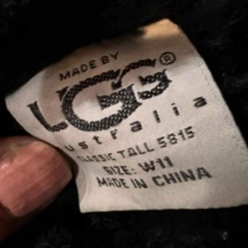 Ugg tall black boots size 11